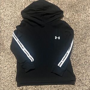 Under Armour Black Long Sleeve Kids Tee